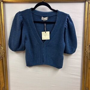 Dress Forum Deep Blue V-Neck Sweater M